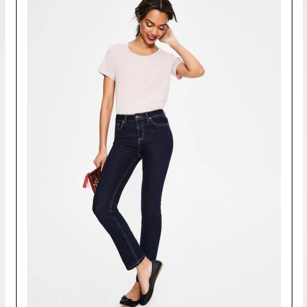 Boden Dark Blue Straight Leg Jeans
